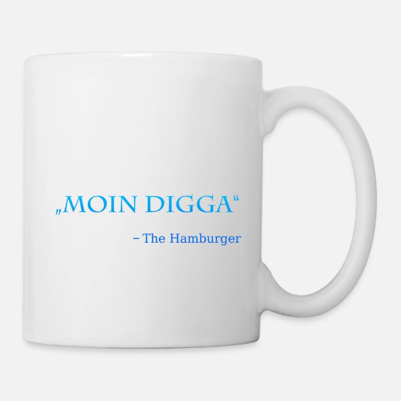 Moin Digga - Tasse - Weiß