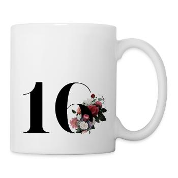 16th Anniversary Flowers (Gift of 16 years) - Mug - white - Right