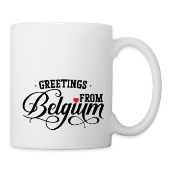 Greetings From Belgium with love - Mug blanc - blanc - Droite