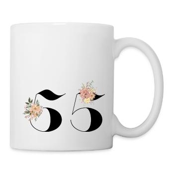 55th Anniversary Flowers (Gift of 55 years) - Mug - white - Right