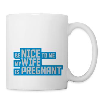 ma femme est enceinte - Mug blanc - blanc - Droite