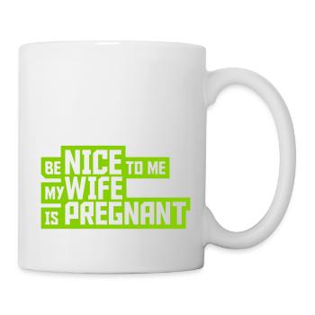 my wife is pregnant - Mug - white - Right