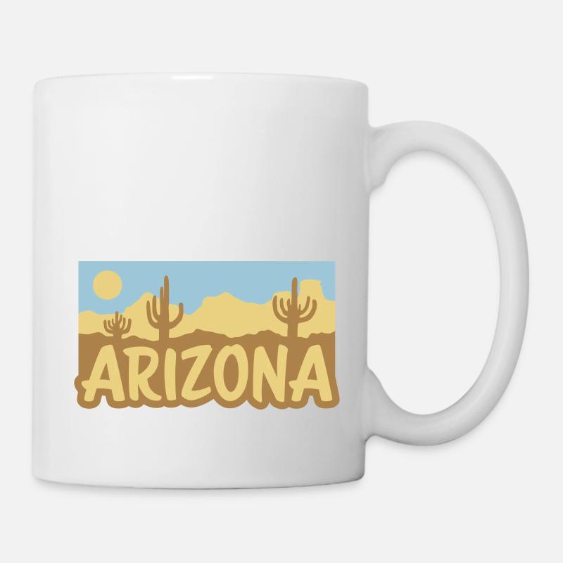 Arizona USA Paysage désertique - Mug blanc - blanc