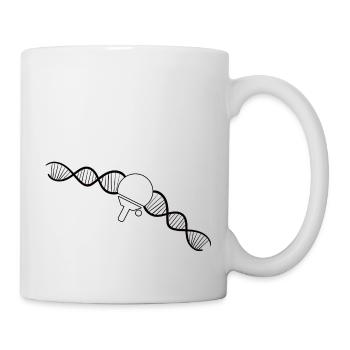 Table tennis players Table tennis bats Table tennis - Mug - white - Right