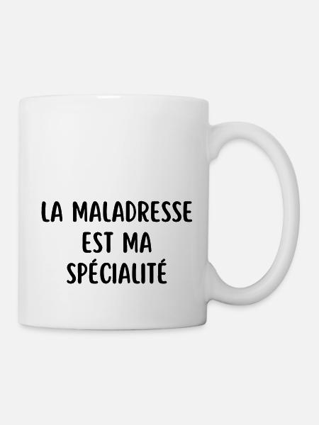 la maladresse est ma spécialité - Mug blanc - blanc