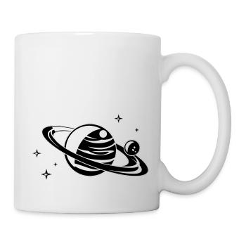 Planet black - Tasse - Weiß - Rechts