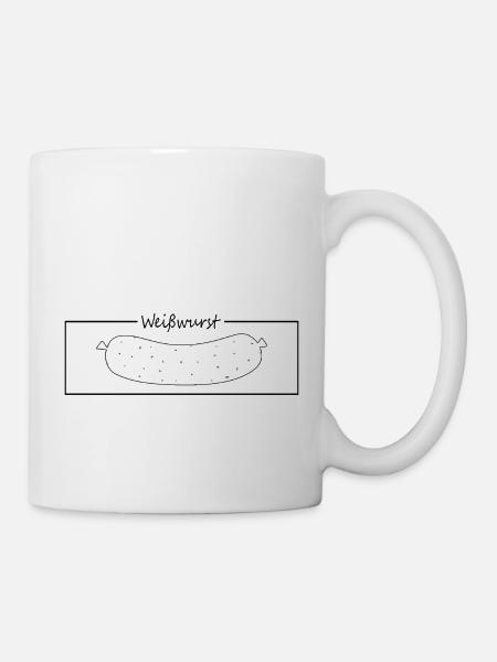 Weißwurst Bayern - Tasse - Weiß