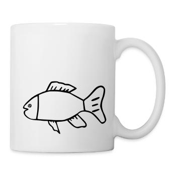 Fisch - Tasse - Weiß - Rechts