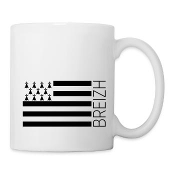 Breizh - Drapeau breton Gwenn-ha-du - Mug blanc - blanc - Droite