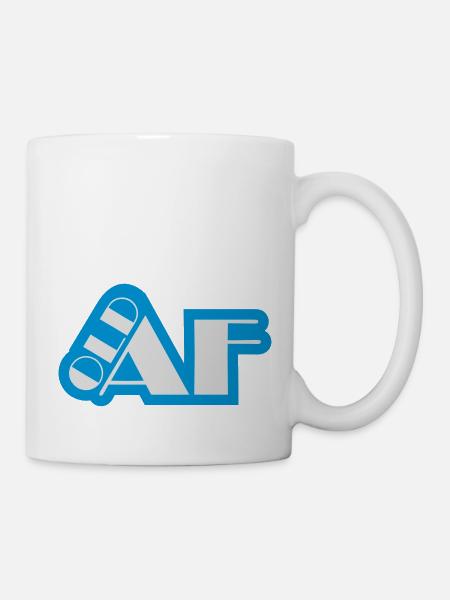 old AF Text Logo - Tasse - Weiß