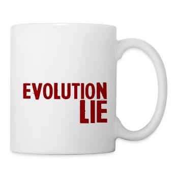 Evolution Is A Lie, Do Your Research - Tasse - Weiß - Rechts