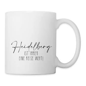Heidelberg - immer eine Reise wert - Tasse - Weiß - Rechts