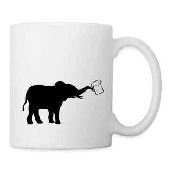 Jug beer elephant cool - Mug - white - Right