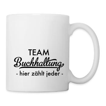 Team Buchhaltung - Tasse - Weiß - Rechts