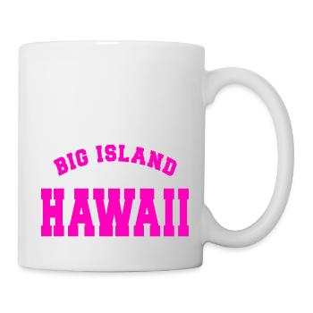 BIG ISLAND HAWAII KONA TRIATHOLN TRIATHLÈTE ROSE - Mug blanc - blanc - Droite