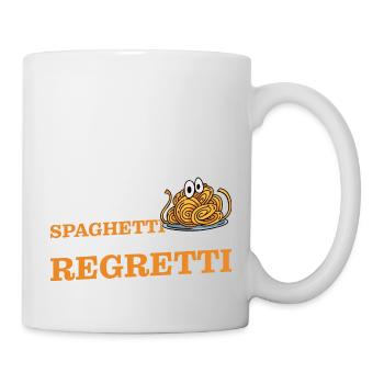 Eat Spaghetti To Forgetti Your Regretti 10 - Tasse - Weiß - Rechts