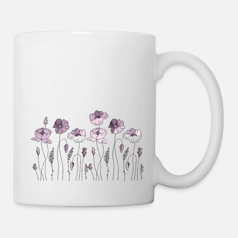 Fleur - Mug blanc - blanc