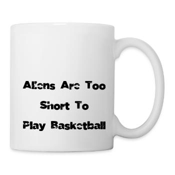 alien lover i love basketball animation - Tasse - Weiß - Rechts