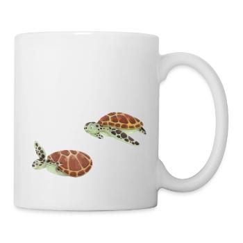 Wasserschildkröten ahoi! - Tasse - Weiß - Rechts