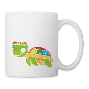 Schildkröte Meeresschildkröte Meer Wasser LGBTQ+ - Tasse - Weiß - Rechts