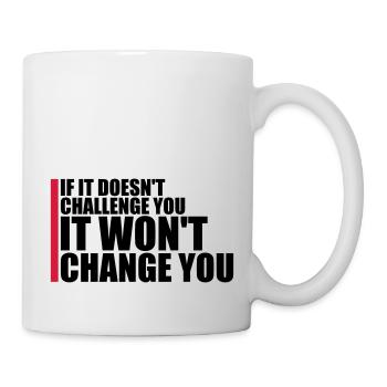 Séance d’entraînement Fitness Motivation Citation - Mug blanc - blanc - Droite