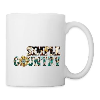 Country Musik ländlich Landei Countrymusiker Mom - Tasse - Weiß - Rechts