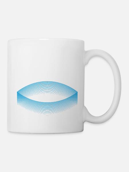 Stadion der Träume (blau) - Tasse - Weiß