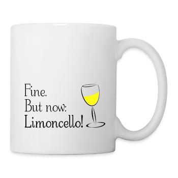 Bien. Mais maintenant: Limoncello! Limoncino! - Mug blanc - blanc - Droite
