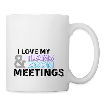 Zoom Teams-Besprechung - Tasse - Weiß - Rechts