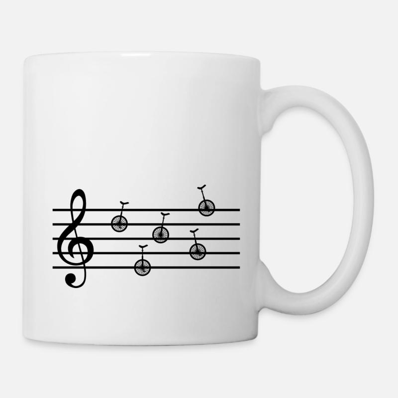monocycle artiste monocycle monocycle rider - Mug blanc - blanc