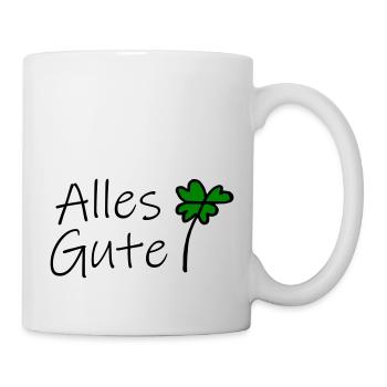 Alles Gute - Tasse - Weiß - Rechts