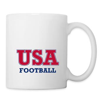 USA Football - Couleurs nationales - États-Unis d’Amérique - Mug blanc - blanc - Droite