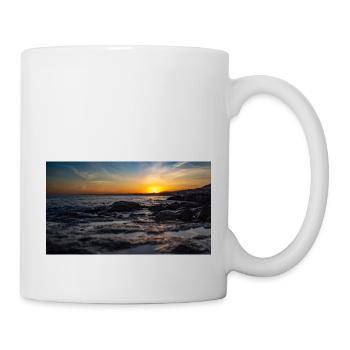 coucher de soleil - Mug blanc - blanc - Droite
