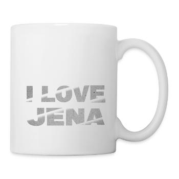 Jena Germany City Font Skyline I Love - Mug - white - Right