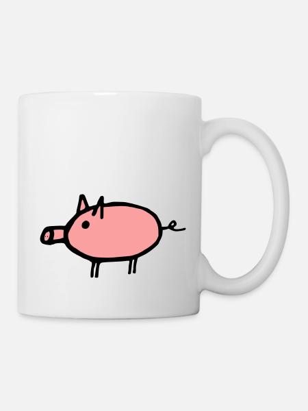 Cochon - Mug blanc - blanc