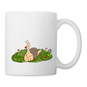 Escargot - Mug blanc - blanc - Droite