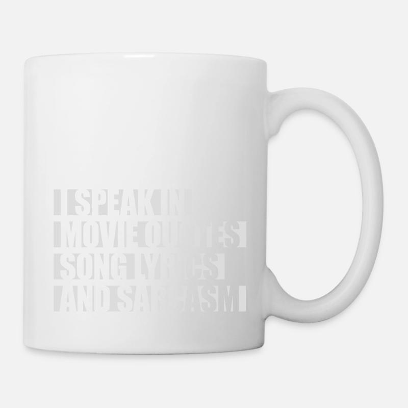 speak lyrics and sarcasm - Mug - white