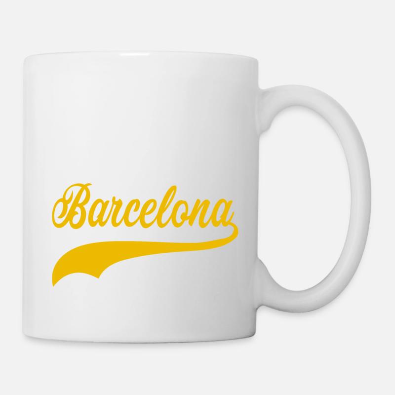 swoosh de Barcelone - Mug blanc - blanc