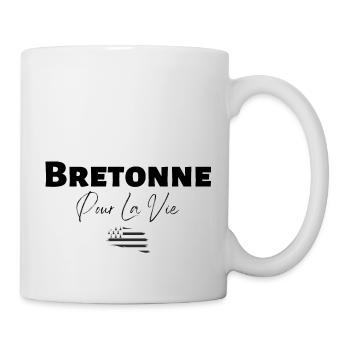 bretonne pour la vie - idée cadeau breton - Mug blanc - blanc - Droite