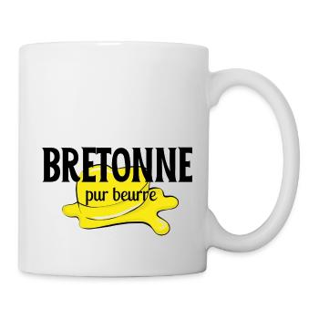 Bretonne pur beurre | Cadeau femme drôle - Mug blanc - blanc - Droite