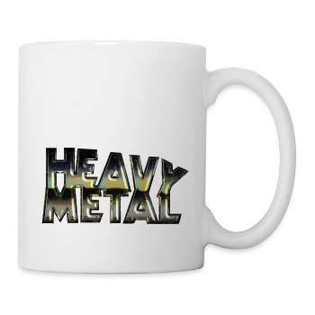 Heavy Metal Darkstyle Skull Rockmusik - Tasse - Weiß - Rechts