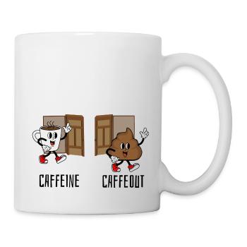 Caféine caféine - Mug blanc - blanc - Droite
