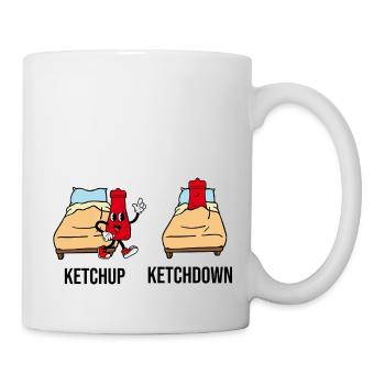 Ketchup Ketchdown - Mug blanc - blanc - Droite