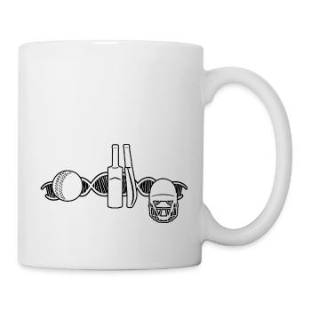 Kricketfan Kricket Team Cricket Spruch Geschenk - Tasse - Weiß - Rechts
