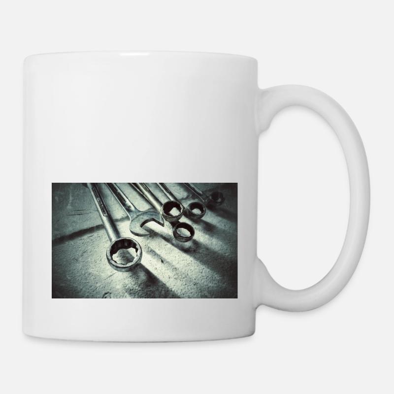 Schrauber Schraubenschlüssel - Tasse - Weiß