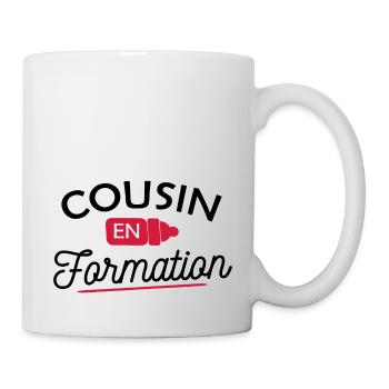 cousin en formation / je vais être cousin - Mug blanc - blanc - Droite