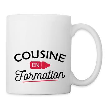 cousine en formation / future cousine - Mug blanc - blanc - Droite
