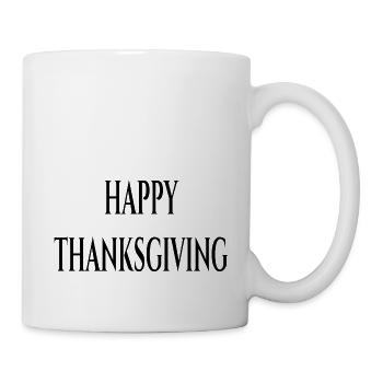 Joyeux Thanksgiving. Joyeux thaksgiving - Mug blanc - blanc - Droite