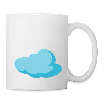 Wolke Blau Cloud Himmel Geschenkidee - Tasse - Weiß - Rechts