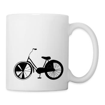 Fahrrad Gekritzel Fahrräder Radfahren Vektor 7 - Tasse - Weiß - Rechts